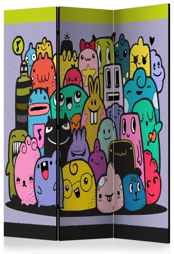Artgeist Paraván - Monsters from 3rd C Grade [Room Dividers]
