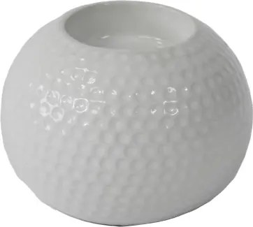 Svietnik 9 cm, lesklý biely%