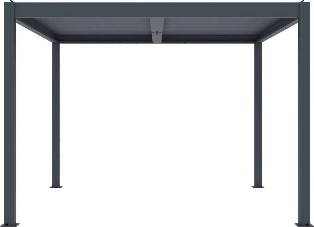 Bioklimatická pergola G21 Austin 3x3 m, antracitová hliníková