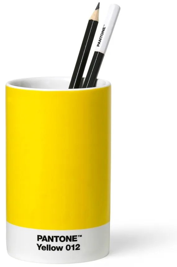 Keramický organizér na písacie potreby Yellow 012 – Pantone