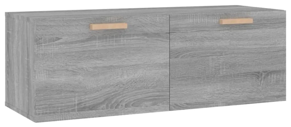 vidaXL Nástenná skrinka, sivá sonoma 100x36,5x35 cm, kompozitné drevo