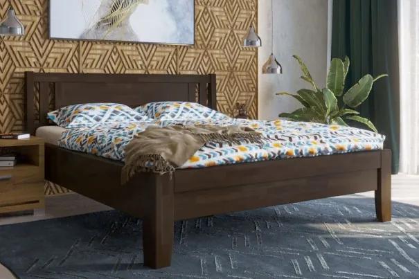 ProSpánek Masívna posteľ z bukového dreva Celin K2, farba BK10 palisander, 180x200 cm