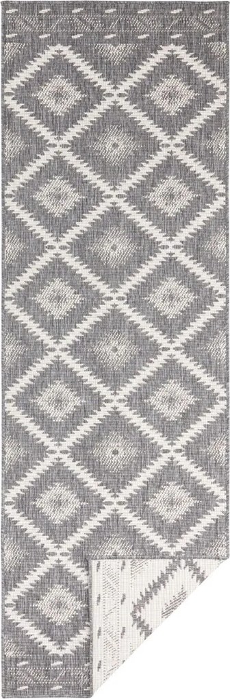 DOPREDAJ: 120x170 cm Kusový koberec Twin Supreme 103428 Malibu grey creme – na von aj na doma, 120x170, šedá, chodba / predsieň, Hanse Home