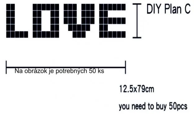 3D nálepky a samolepky, zrkadlové, farebné, dekoračné nálepky, FA-501Wall FA501 HEU-