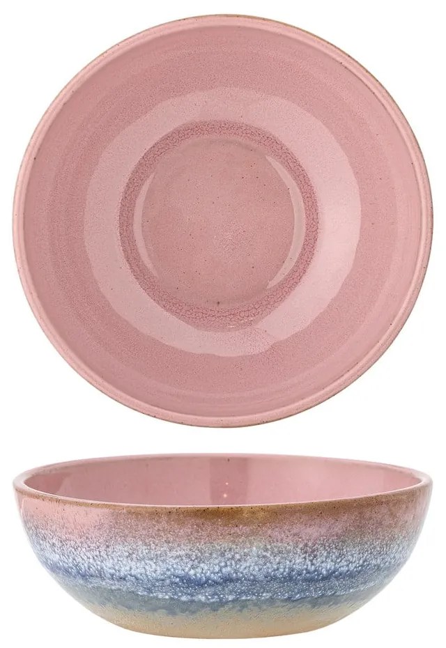 Svetloružová miska z kameniny 525 ml Paula – Bloomingville