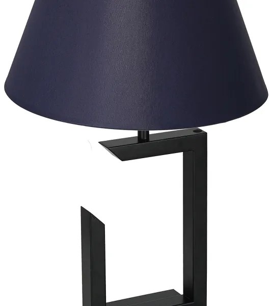 Stolná lampa 1xE27/60W/230V 45 cm modrá/zlatá