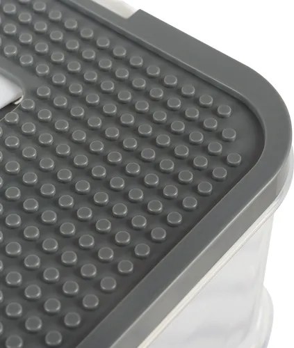 KRUZZEL Box na stavebnice s 2 úrovňami - organizér na hračky - Kruzzel