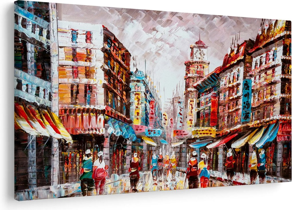 Obrázok - Hong Kong, olejomaľba (90x60 cm)