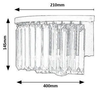 Rabalux 71092 - Nástenné svietidlo ELOISA 1xE27/25W/230V