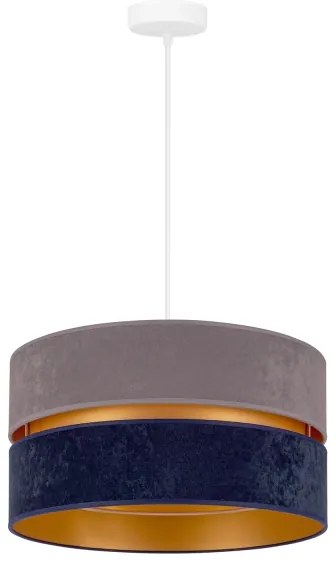 Duolla - Luster na lanku DUO 1xE27/15W/230V pr. 40 cm modrá