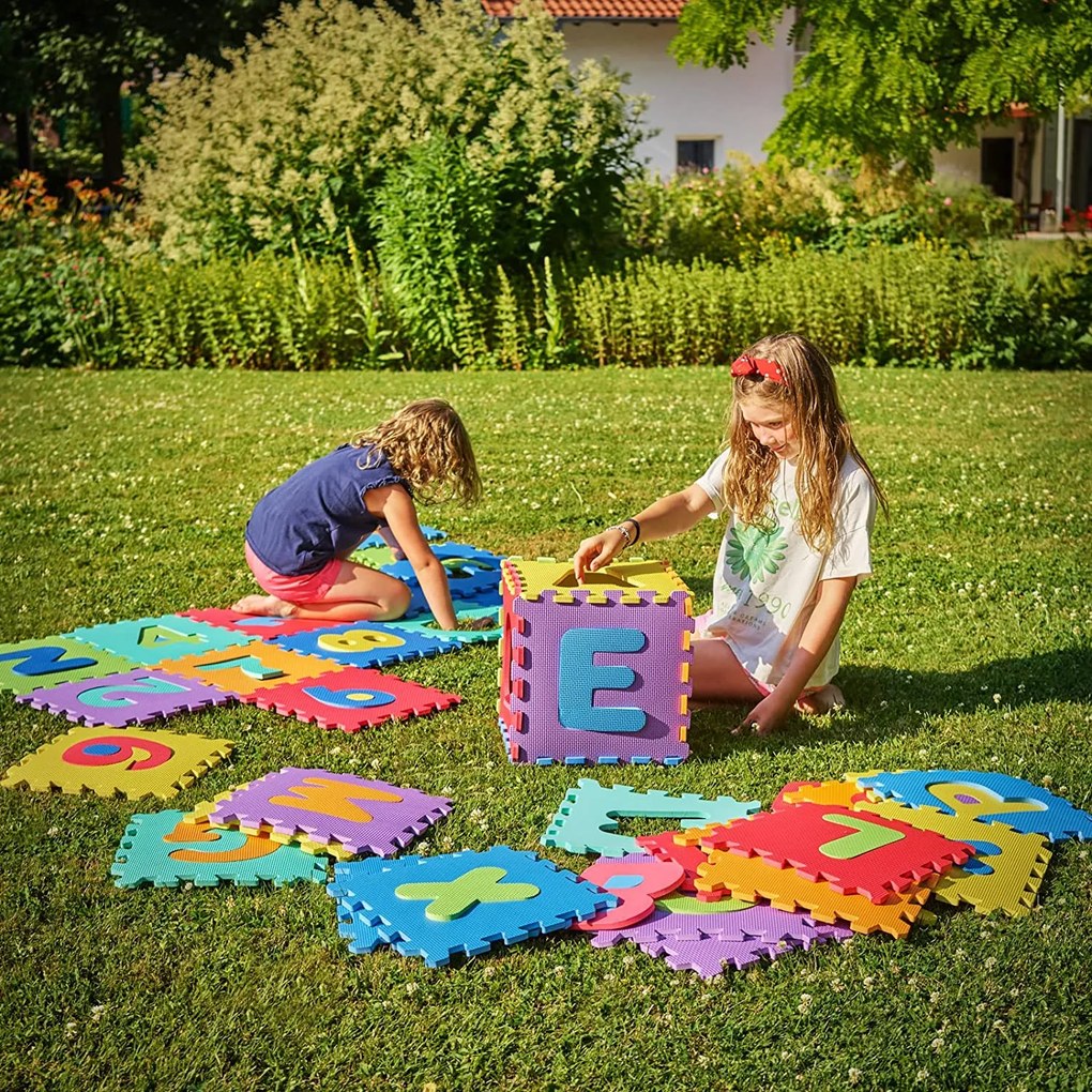 Spielwerk Penová podložka pre deti PUZZLE, 86 dielov, viacfarebná
