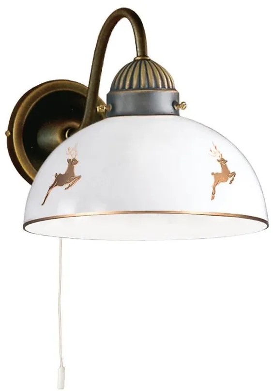 Kolarz 731.61.150 - Nástenné svietidlo NONNA 1xE27/75W/230V jelení ružové zlato