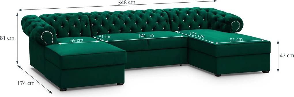 Sedacia súprava VALENTINO U