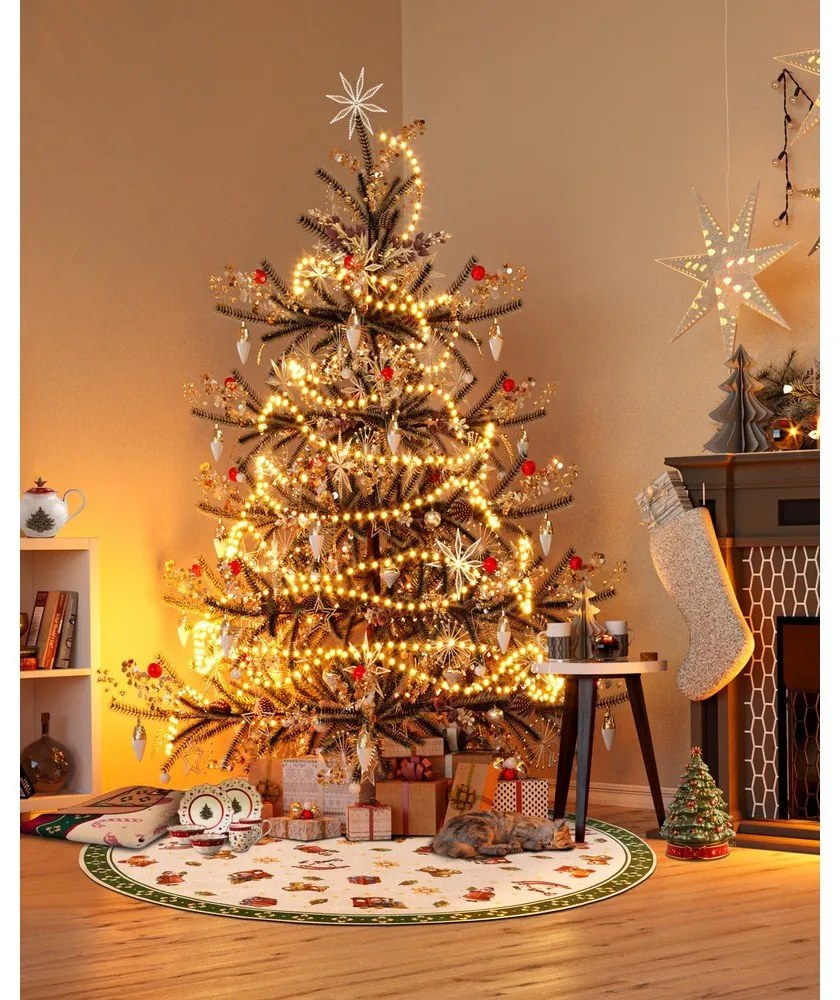 Zelený okrúhly koberec s vianočným motívom ø 150 cm Green Christmas – Villeroy&amp;Boch