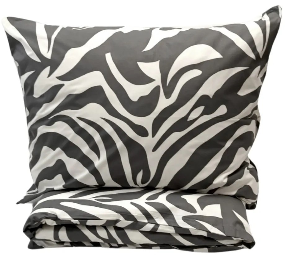 Obliečky bavlnené Zebra 200x140cm+90x70cm