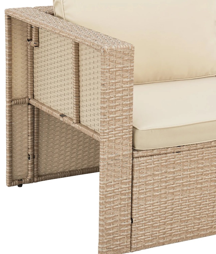 InternetovaZahrada Ratanová zostava Salou - krémová