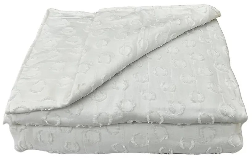 Prikrývka na posteľ Milo 220x250 biely Merkury Home