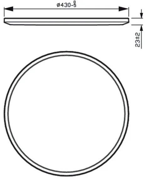 Philips - LED Stmievateľné stropné svietidlo SUPERSLIM SCENE SWITCH LED/22W/230V