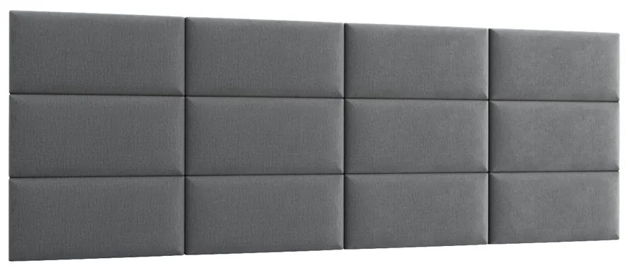 Čalúnený panel na stenu Quito 30x60 cm - sivá