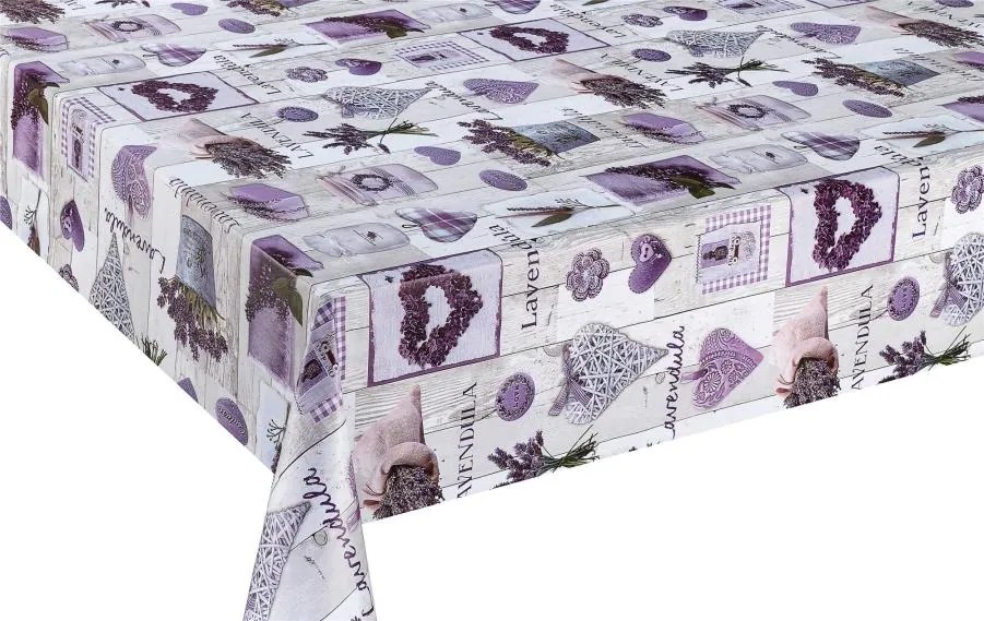 Obrus PVC 3581102 metráž, 20 m x 140 cm, levanduľa, IMPOL TRADE