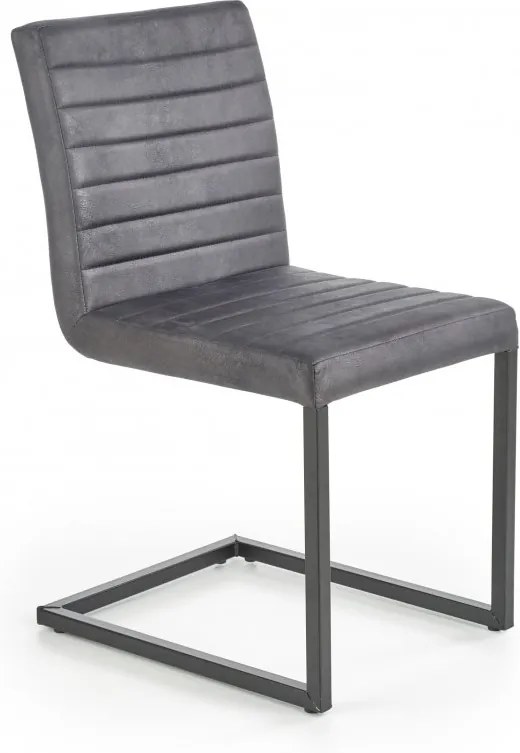Jedálenská stolička K376 sivá / čierna Halmar