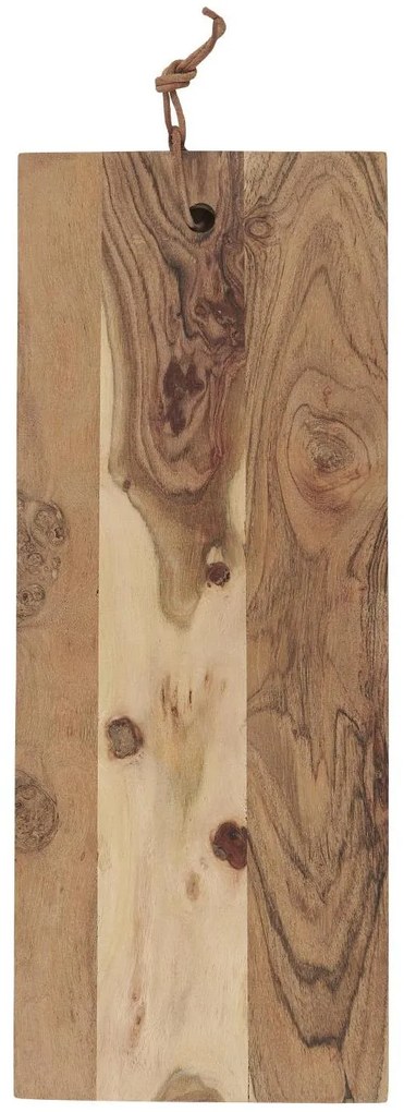 Drevená doska s koženou šnúrkou OILED ACACIA WOOD