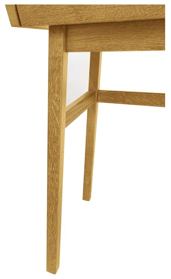 Pracovný stôl v dekore duba so sekretárom 44x115 cm Carteret – Woodman