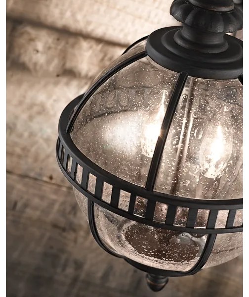 Kichler - Vonkajší luster na reťazi HALLERON 3xE14/60W/230V IP44