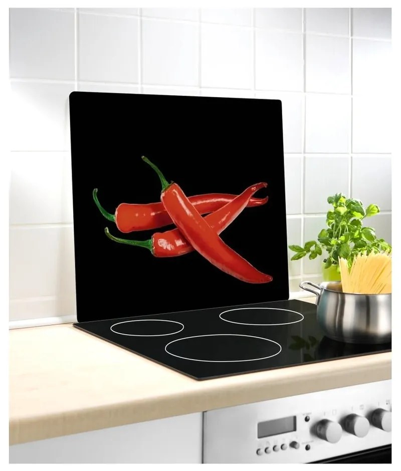 Sklenený kryt na stenu Wenko Peperoni, 50 × 56 cm