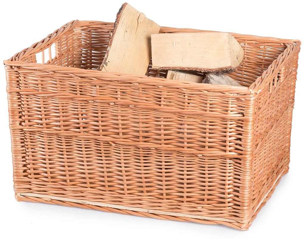 Krbový kôš prútený s preglejkovým dnom Takka IV.š. 60 x hl. 42 x v. 34(cm)