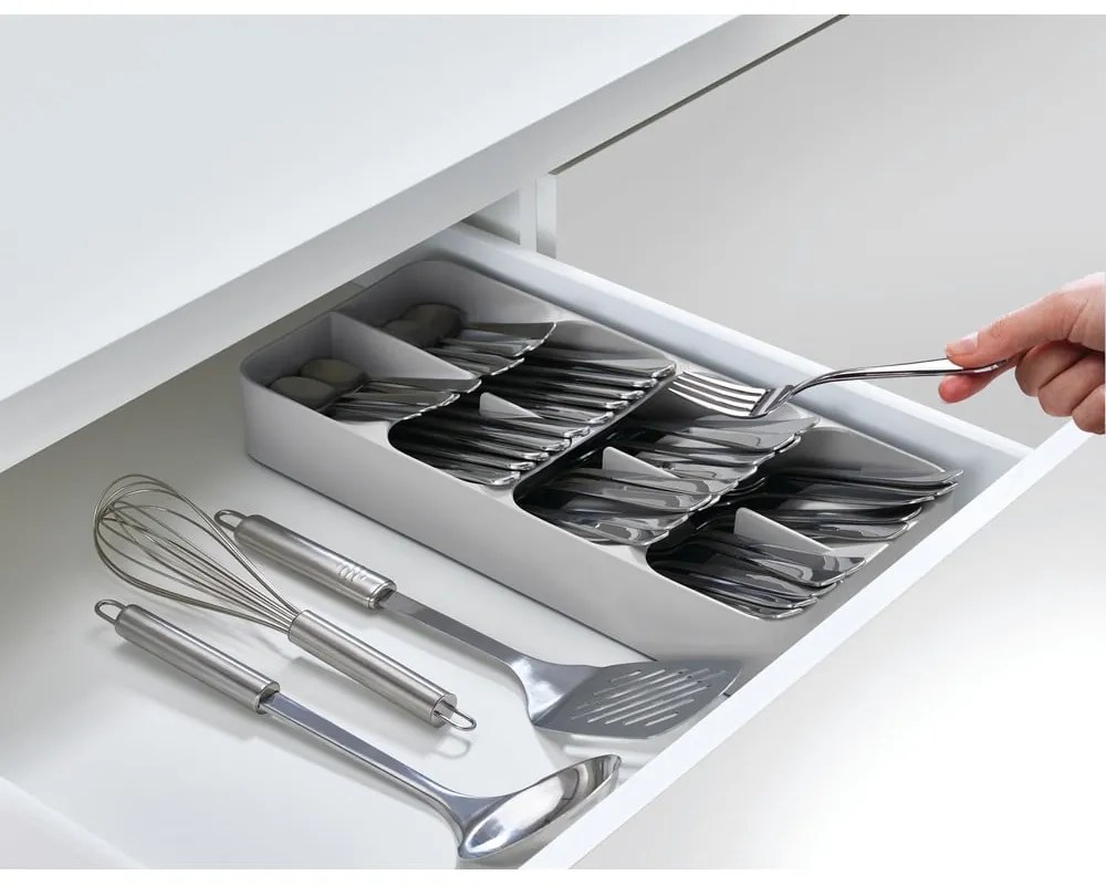 Sivý organizér na príbory Joseph Joseph