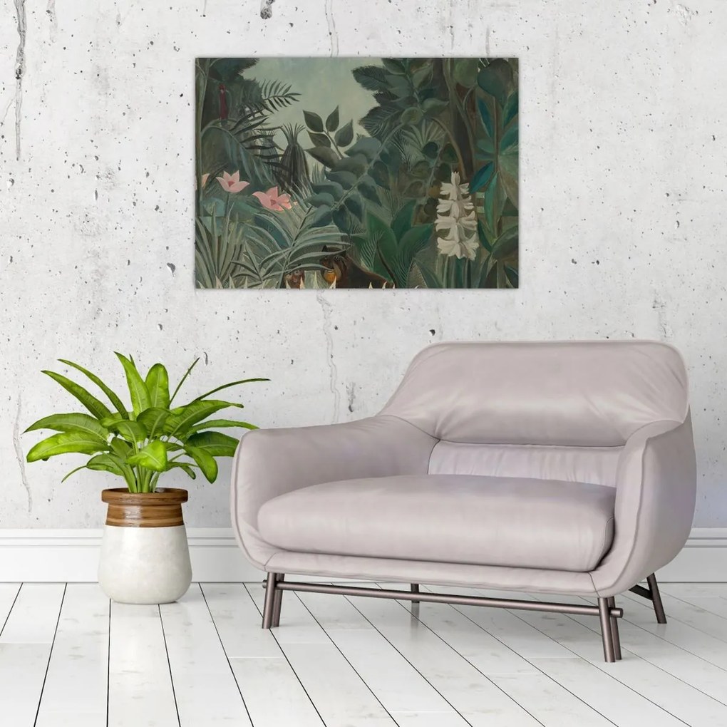 Obraz - Henri Rousseau, The Equatorial Jungle, reprodukcia (70x50 cm)