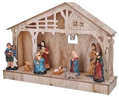 Solight 1V259 - LED Vianočná dekorácia LED/2xAA betlém