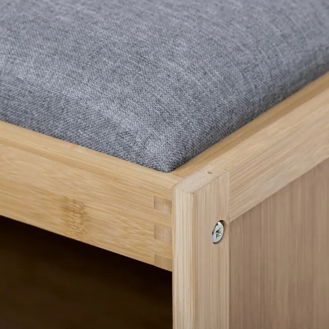 Bambusový botník prírodný DR-N1014 GREY2