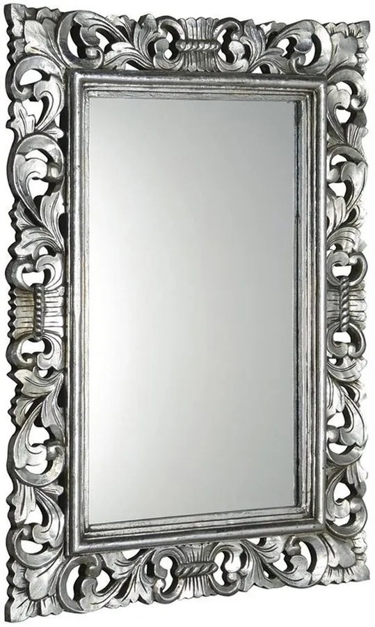 Sapho Sapho, SCULE zrkadlo v ráme, 80x120cm, strieborná Antique, IN308