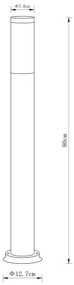 Globo 31588SA - Vonkajšia lampa BOSTON 1xE27/23W/230V IP44