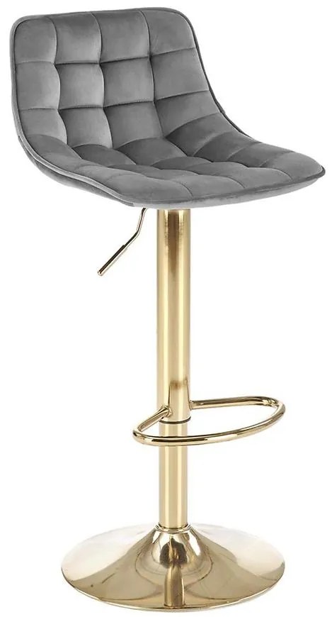 Barová Stolička H120 popol/zlatá