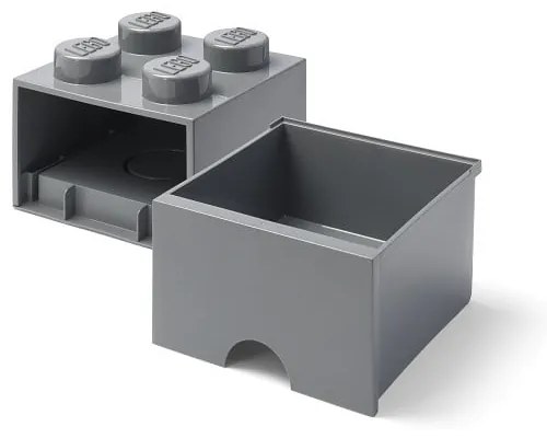 Detský tmavosivý úložný box so zásuvkou LEGO®
