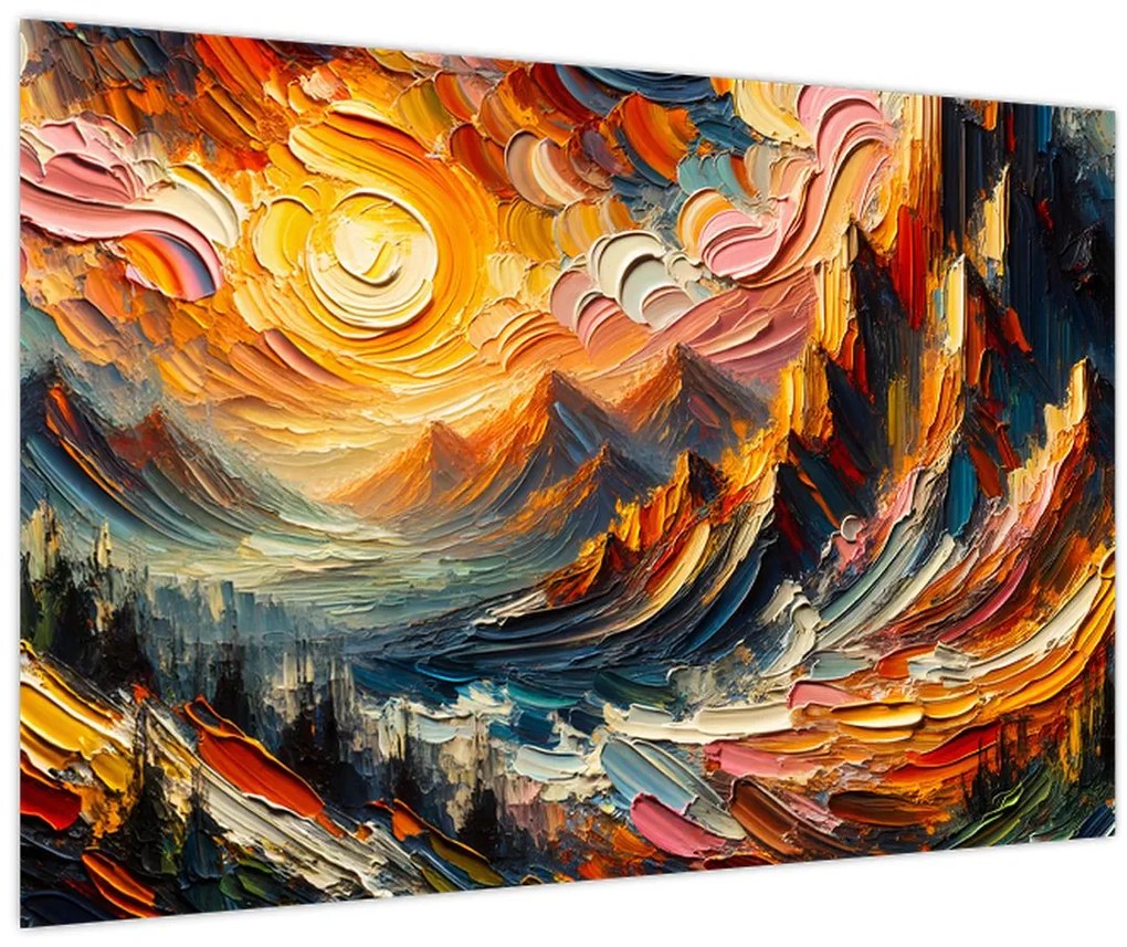 Obraz - Hory zalité slnkom (90x60 cm)