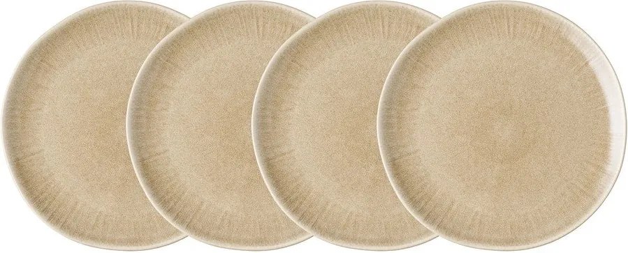 Béžové kameninové taniere v súprave 4 ks ø 27 cm Viola – House Nordic