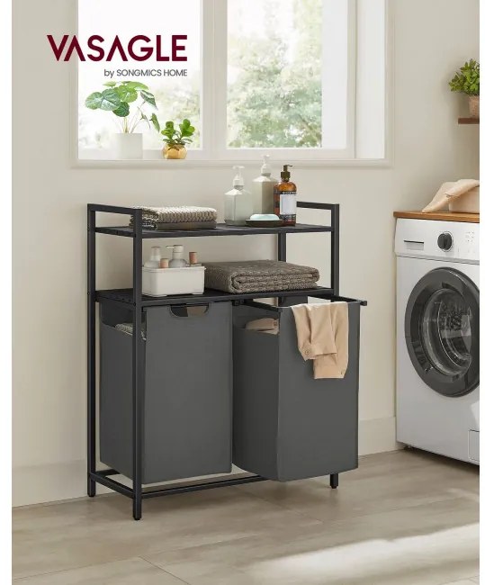 Kôš na bielizeň s 2 policami BLH211G01