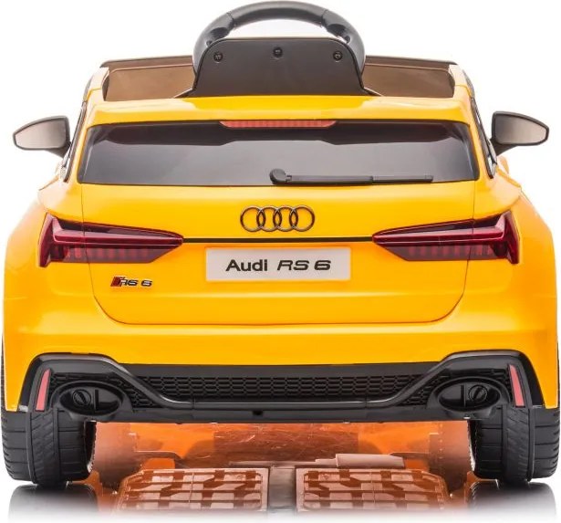LEAN CARS Audi RS6 Batéria Vozidlo BRD-2118 Žltá
