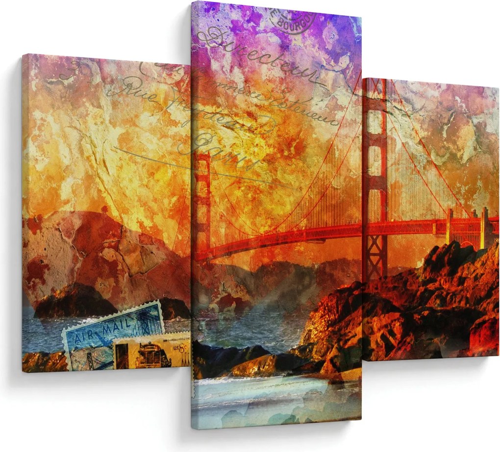 Obraz - Golden Gate, San Francisco, Kalifornia (90x60 cm)