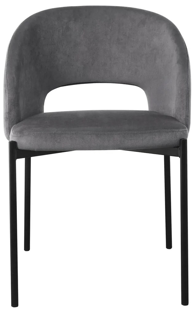 Jedálenská stolička K455 - sivá / čierna