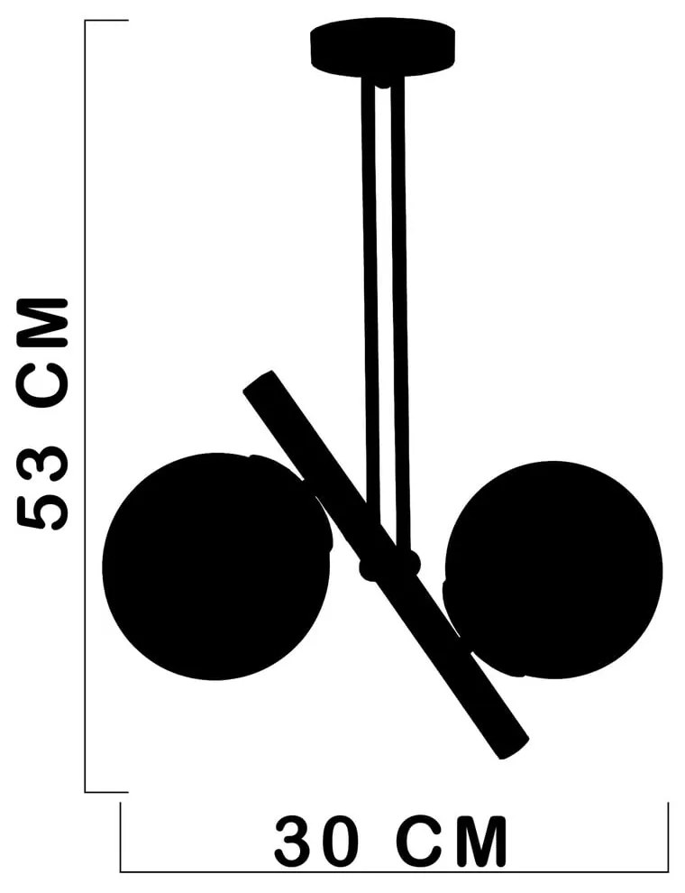 Závesné svietidlo so skleneným tienidlom ø 15 cm Libra – Squid Lighting