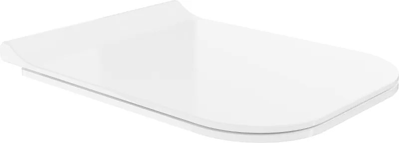 Mexen doska s pomalým sklápaním slim, duroplast, biely lesk - 39070100
