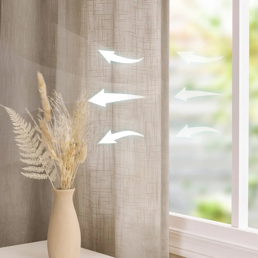 Béžový záves 140x270 cm Valeta – Restilo