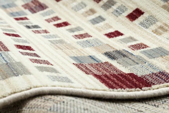 Koberec KILIM 7950/52933 geometrický sivý / béžový