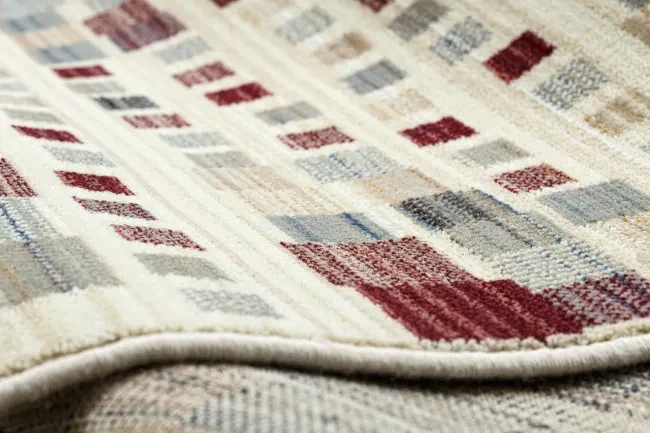 Koberec KILIM 7950/52933 geometrický sivý / béžový
