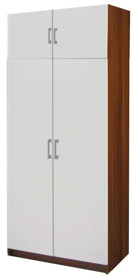 IDEA nábytok Nadstavec ESO 2-dverový 61525 orech/biela